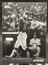 🔥2019 Topps Black & White Ozzie Albies Matte - Not glossy ERROR SSP BRAVES 1/1?