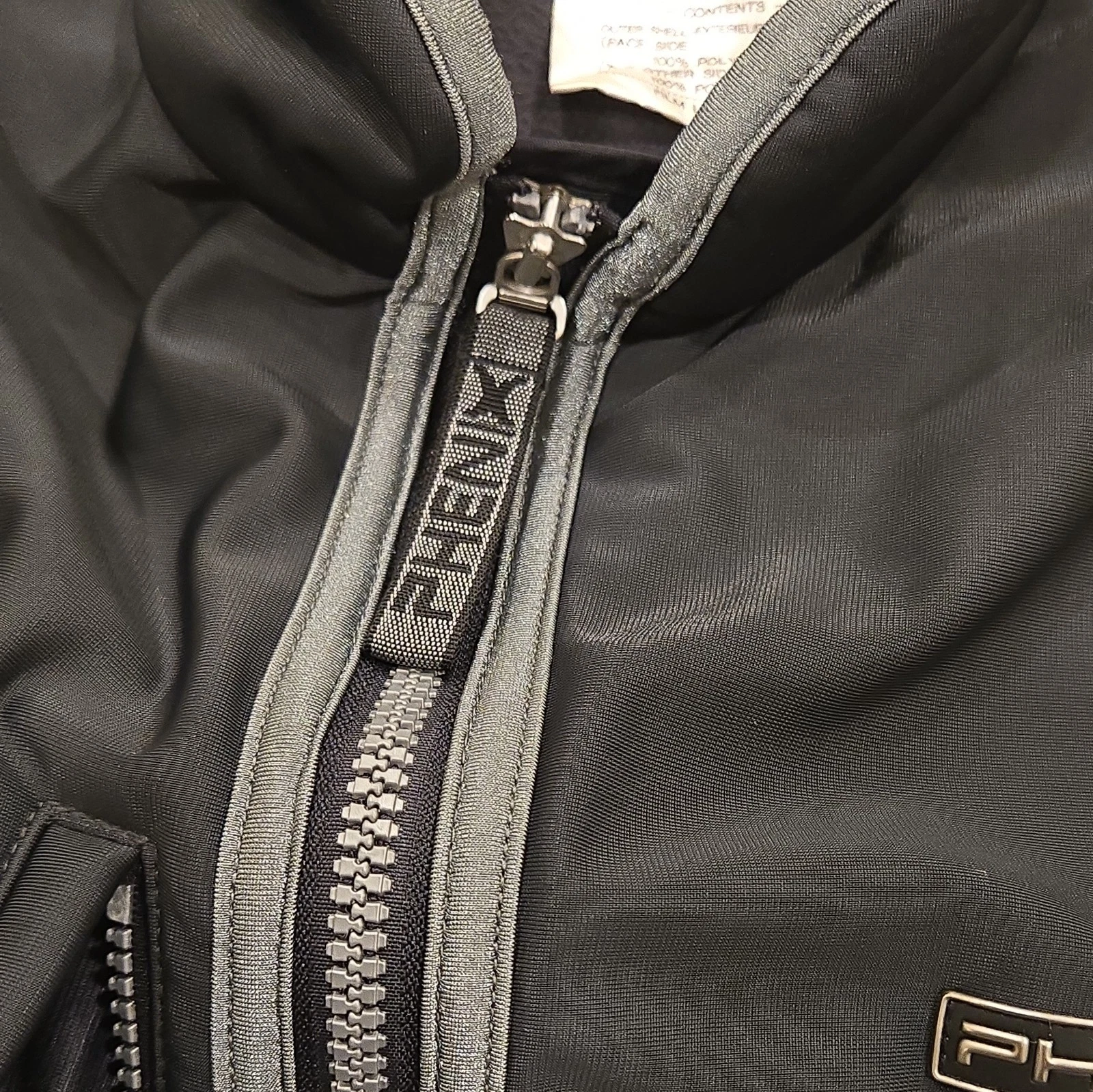 Phenix Mock Neck Midweight Sleeveless Zipper Pockets Ski Vest, Medium, Black EUC - product detail image 4