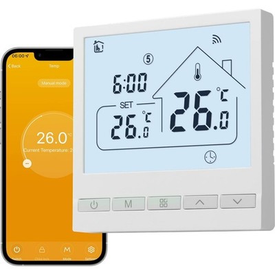 Thermostat Fußbodenheizung WLAN Alexa Google Smart Life Wasser Heizungsregler
