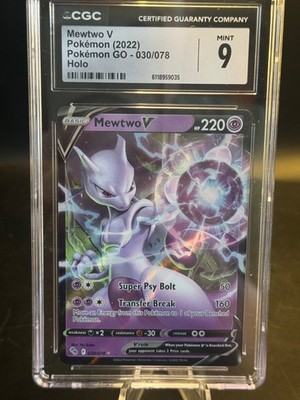 CGC 9 Mewtwo V Pokmon (2022) Pokmon GO 030/078 Holo | eBay CGC 9 Mewtwo V Pokmon (2022) Pokmon GO 030/078 Holo | eBay