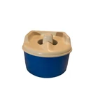 Vintage 1987 Fisher-Price Step Stool Potty Chair Training Blue Plastic