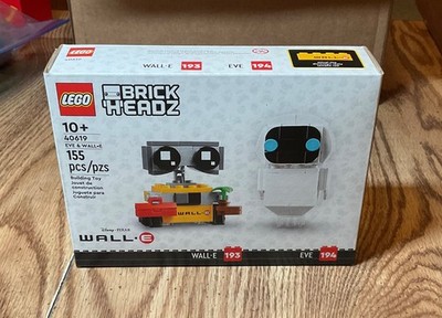 New LEGO BRICKHEADZ: Eve & Wall-E 40619 Unopened sealed 