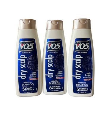 Alberto VO5 Dry Scalp Moisturizing Shampoo Almond Oil 11 Fl Oz (3 New)