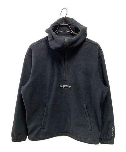 Sweat à capuche demi zip masque facial M Supreme Polartec