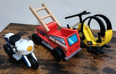 KidKraft Everyday Heroes Fire Truck/ Helicopter/Motorcycle