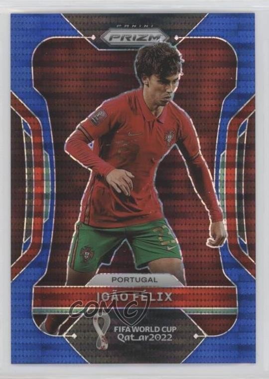2022 Panini Prizm World Cup Qatar Breakaway Blue 24/49 Joao Felix #179 0e3u