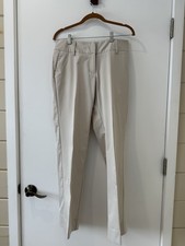 Adidas Women's Climalite Lightweight Golf Pants Sz 6  Beige Athleisure Classic