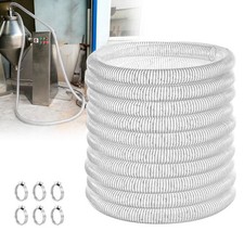 1-1/2" ID x 50 ft PVC High Pressure Flexible Hose Heavy Duty Clear Suction Tube