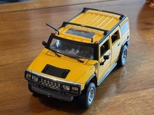 Maisto Special Edition 1:27 2003 Hummer H2 SUV Yellow Diecast Model Car Boxed