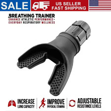 Breathing Trainer Portable Respiratory Muscle Trainer with Adjustable Resistance