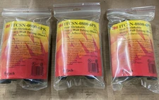 Qty 3 - 3M ITCSN-0800-6PK Heat Shrink Heavy Wall Tubing Black w/Adhesive Lining