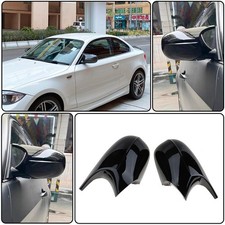 Paar Spiegelkappen Gehäuse Für BMW E90 E91 E92 E93 LCI 2009-2013 Glanz Schwarz