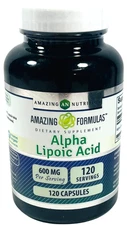 Amazing Formulas Alpha Lipoic Acid 120 Caps 600 mg - EX 11/27