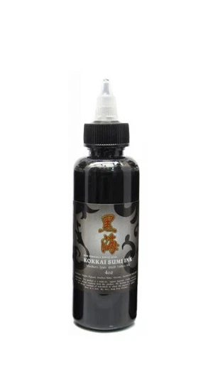 KOKKAI SUMI DARK LINING SHADING TRIBAL BLACK INK Japanese Tattoo Supply 4-oz