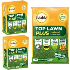 Solabiol Top Lawn Plus Natural Child Pet Safe Feed Fertiliser Organic Growing