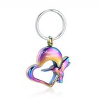 Hummingbird Cremation Keychain Ashes Holder Urn Locket Stainless Steel ...