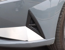 Front Fog Light Lamp Lid Carbon Fiber Cover Trim For 2021-2023 Hyundai Elantra
