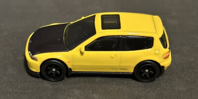 Hot Wheels YELLOW HONDA CIVIC EG NEW LOOSE 90's JDM Tuner Fleet