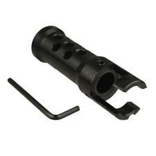 7.62x39 Twist On Muzzle Brake For Sks Rifle Recoil Reducing Steel Construction