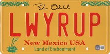 BOB ODENKIRK SIGNED AUTOGRAPH BREAKING BAD LICENSE PLATE  BECKETT BAS COA