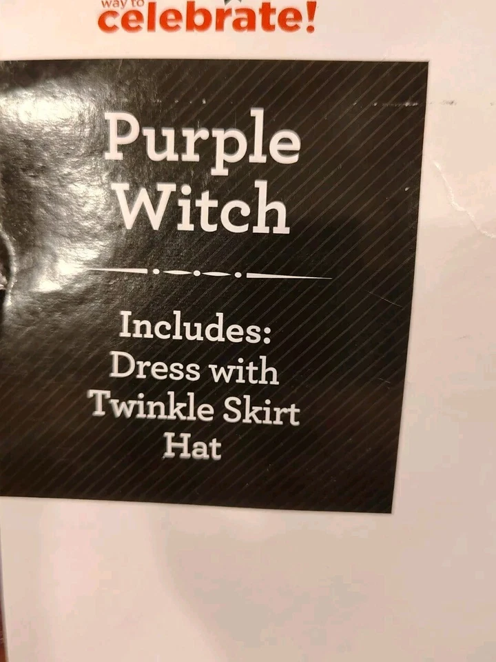 Purple Glitter Witch Sorceress Medieval Fancy Dress Fairy Costume Small 6 6x C1 - Image 4 of 4