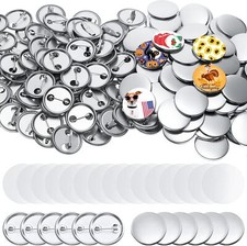 300 Pieces Blank Button Making Supplies Round Badge Button Parts Metal