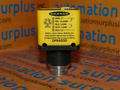 BANNER Q40SP6FF400Q EZ-BEAM Q40 FIXED FIELD 10-30VDC COMPLEMENTARY PNP OUTPUT