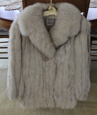 Vintage Ladies SAGA Finland BLUE FOX Fur Coat Jacket Size 8 Vintage Ladies SAGA Finland BLUE FOX Fur Coat Jacket Size 8
