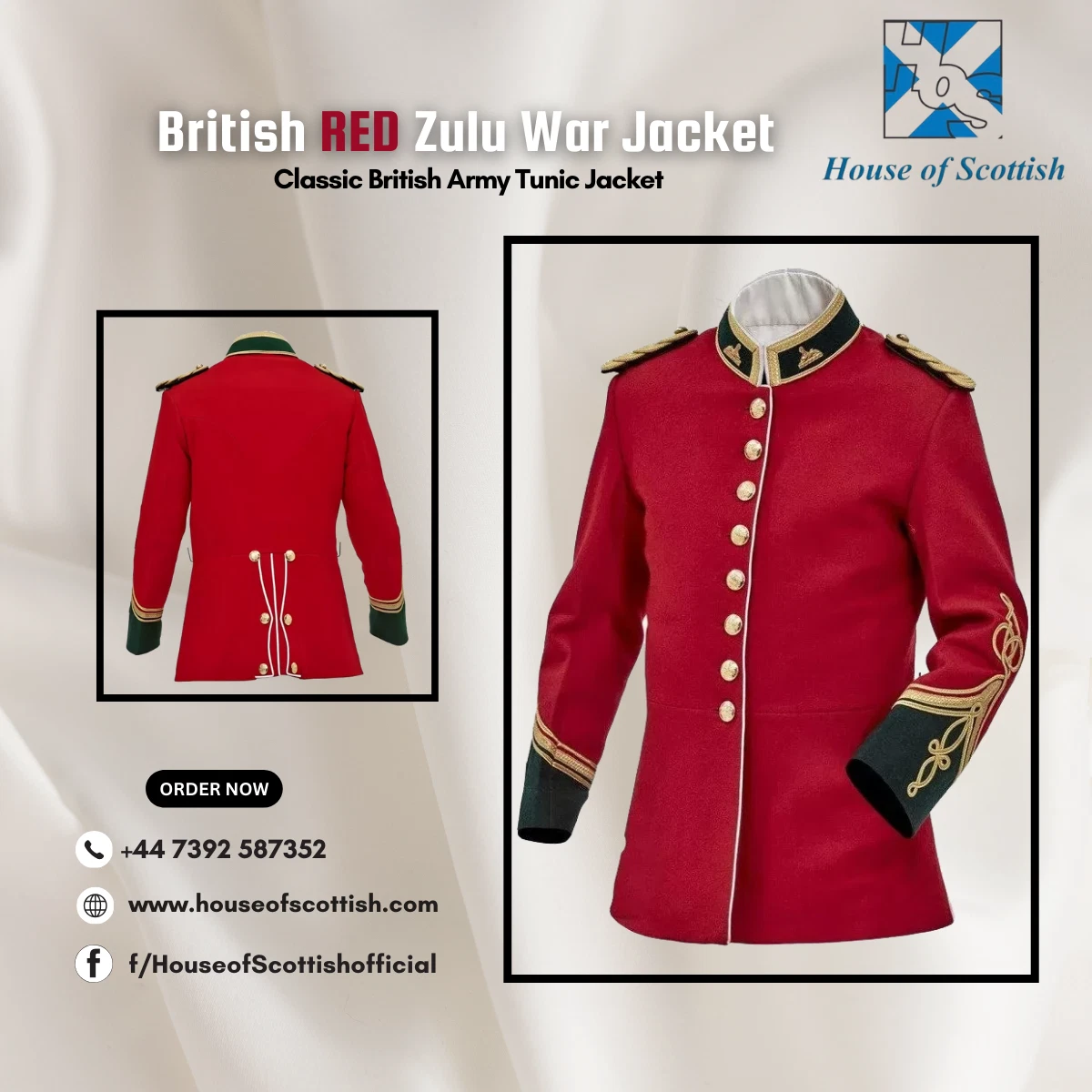 1879 BRITISH ANGLO-ZULU WAR ARMY JACKET | VINTAGE OFFICER TUNIC CIRCA RED JACKET