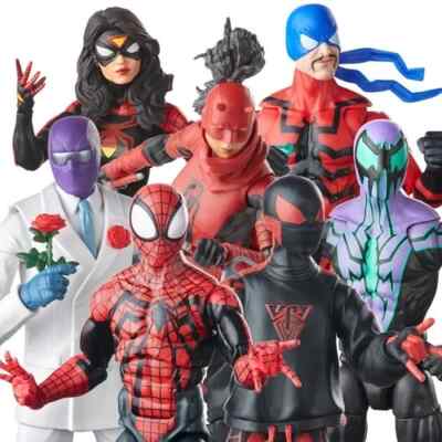 Spider-Man Marvel Legends Retro 6-Inch Action Figures Wave 1 Case of 7 IN STOCK