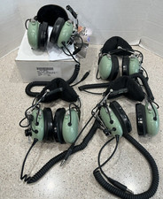 *lot Of 4* 12510g-21 David Clark Model H10-76 Aviation Headset See Description