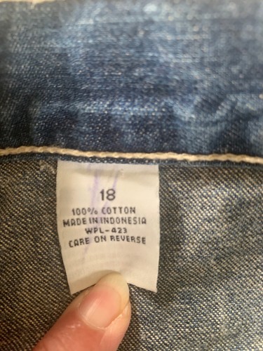 Vintage Boys Levi’s Carpenter Jean Shorts Size 18 - Picture 10 of 12