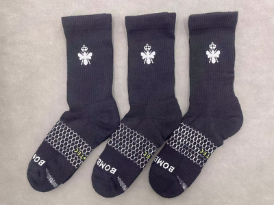 Bombas Women's All-Purpose Performance Calf Socks – 3 Pack, White, Size M – New With Tags