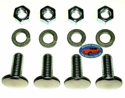 47-87 Chevy/GMC C10 Truck Premium Polished Stainless Front &amp; Rear Bumper Bolts E