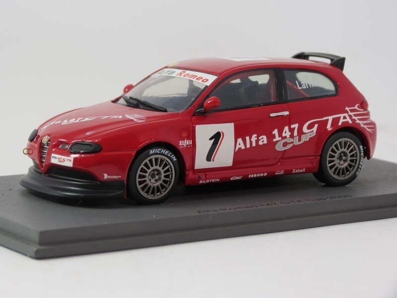 Spark Alfa Romeo 147 GTA Cup #1 Nicola Larini Presentation 2003 1/43 S0480