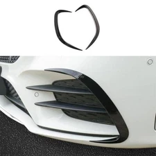 For Benz A-Class W177 2019-2022 ABS Black Front Bumper Canards Lip Splitter Fins