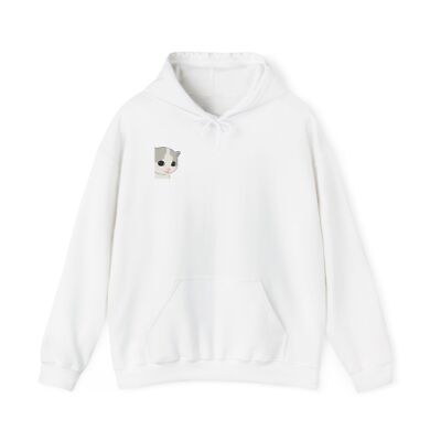 Hehe Cat Meme Heavy Blend  Hooded Sweatshirt, Unisex