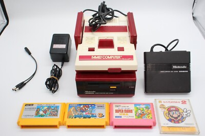 Nintendo Famicom Disk System Console Set Mario USA