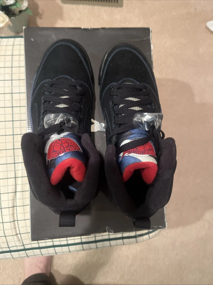 RARO🔥 364806 062 JORDAN SIXTY PLUS negro/rojo universitario-azul francés HOMBRE Talla 9.5 Foto 4 de 4