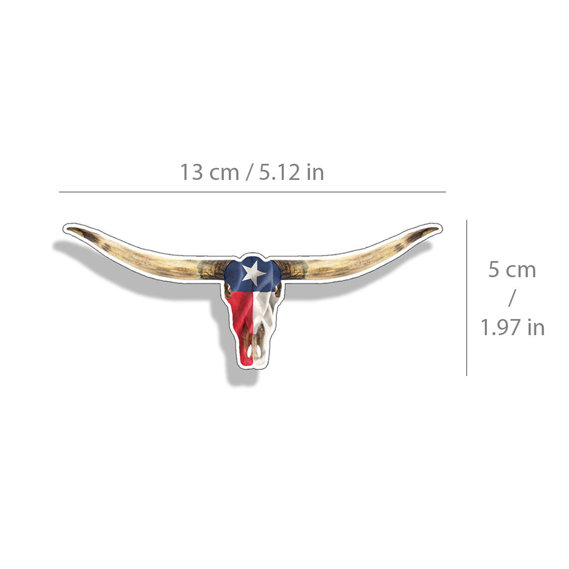 Real Sticky Texas Decal Texas Longhorn Lone Star State Flag Sticker - Laptop Car Window Decal Texas Longhorns Sign - Foto 5