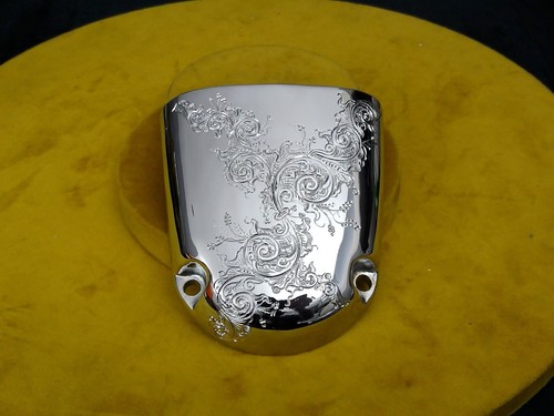 LAMBRETTA S3 LI LIS SX TV GP CUSTOM HAND ENGRAVED AIR SCOOP CHROME - 第 4/8 張圖片