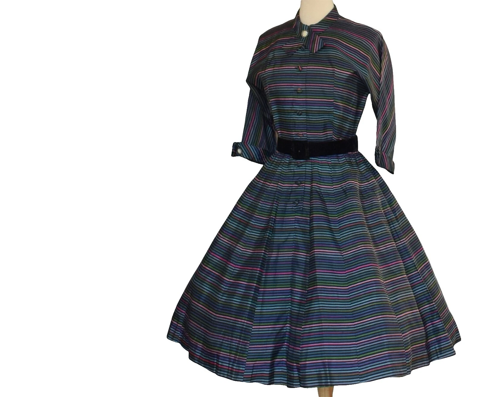 1950s multicolor fiesta vestidos Vintage para Mujeres