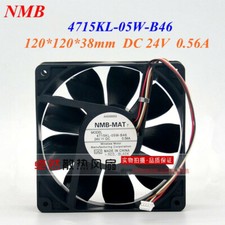 1PC NMB 4715KL-05W-B46 24V 0.56A 12038 12CM 4-wire inverter cooling fan 
