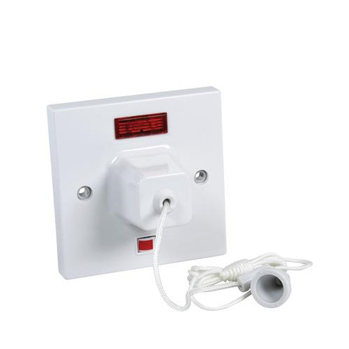 45amp Bathroom Shower Pull Cord 45a Switch Ceiling White Double Pole