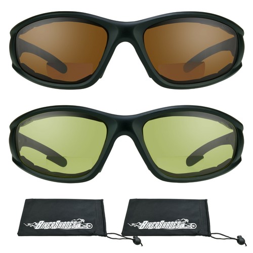 Lector de seguridad bifocal para motocicleta gafas de sol grandes acolchadas de espuma para hombre Z87+ ajuste ancho - Imagen 21 de 66