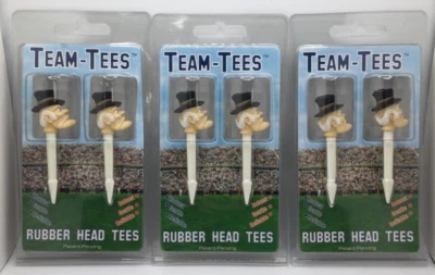 GOLF PRO TEAM-TEES Wake Forest Demon Deacon Mascot Golf Pro Rubber Head Tees, 6 Total Golf Tees ⛳🏈