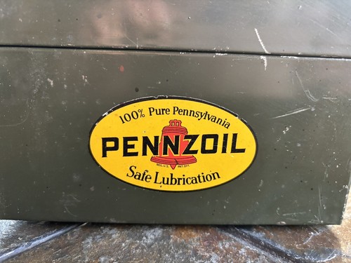 Vintage Pennzoil Kontax System Schallplattenkarten Karteibox Gas & Öl Werbung - Bild 2 von 11