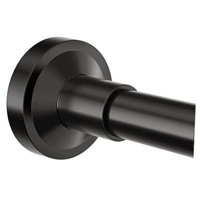 Shower Curtain Rod Adjustable, Non-Slip Spring Tension 32-75 Inches Black