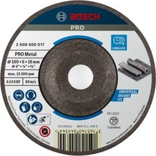 Image of Bosch PRO A30T BF Depressed Centre Metal Grinding Disc 100mm