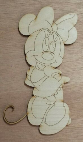 Minnie Mouse unfinished wood cutout - Afbeelding 1 van 1
